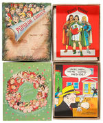 "POPULAR COMICS/POPULAR FUNNIES" TWO BOXED SETS OF CHRISTMAS/GREETING CARDS.