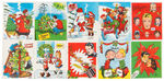 "POPULAR COMICS/POPULAR FUNNIES" TWO BOXED SETS OF CHRISTMAS/GREETING CARDS.