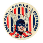 THE EAGLE 1941 COMIC BOOK CLUB RARE BUTTON FROM HAKE COLLECTION & CPB.