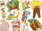 "GULLIVER'S TRAVELS PAPER DOLL CUT-OUTS" BOOK.