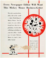 MICKEY MOUSE MOVIE THEATER PROMO FOLDER PAIR.