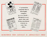 MICKEY MOUSE MOVIE THEATER PROMO FOLDER PAIR.