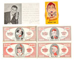 HOWDY DOODY EARLY ITEMS PLUS 1948 BOB SMITH AUTOGRAPHED CARD.