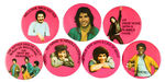 "WELCOME BACK KOTTER" SEVEN BUTTONS INCLUDING JOHN TRAVOLTA