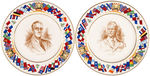 WORLD WAR II "ALLIED NATIONS COMMEMORATIVE SERIES" PLATE LOT FEATURING MILITARY LEADERS.