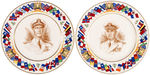 WORLD WAR II "ALLIED NATIONS COMMEMORATIVE SERIES" PLATE LOT FEATURING MILITARY LEADERS.