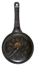 PAN-AM 1901 EXPO PAN SHAPED WALL CLOCK.