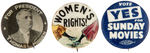 THIRD PARTY, THOMAS, WOMEN'S RIGHTS, BLUE LAWS GROUP OF FOUR ITEMS.