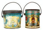 "JACKIE COOGAN PEANUT BUTTER" PAIL PAIR.