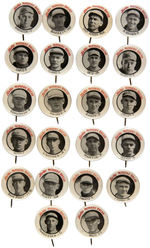 "KOLB'S MOTHERS' BREAD" 22 OF 32 KNOWN 1922-1923 READING BASEBALL CLUB BUTTONS.