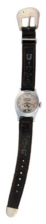 "HOPALONG CASSIDY WRIST WATCH" SMALL METAL CASE VARIETY BOXED.