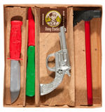 "DAVY CROCKETT WOODSMAN" BOXED WEAPONS SET.