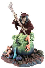 EC COMICS THE CRYPT-KEEPER & THE OLD WITCH LIMITED EDITION "GHOULISH TRIO" STATUES.