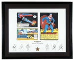 “JERRY SIEGEL: ORIGINS OF SUPERMAN” LTD. EDITION SIGNED FRAMED PRINT.