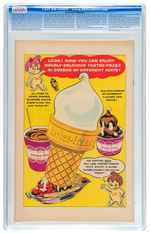 “TASTEE-FREEZ COMICS” #1 1957 CGC 9.0 CREAM TO OFF-WHITE PAGES FILE COPY.