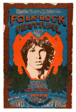 "THE NORTHERN CALIFORNIA FOLK-ROCK FESTIVAL" POSTER FEATURING THE DOORS.