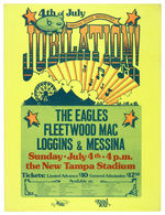 "THE EAGLES/FLEETWOOD MAC/LOGGINS & MESSINA" JULY 4 1976 CONCERT POSTER.