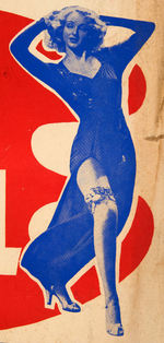 "THE ORIGINAL GARTER GIRL LYNNE O'NEILL" HUDSON BURLESQUE THEATER POSTER.