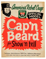 “CASTRO CAP’N BEARD/AMERICA’S REBEL CRAZE” STORE SIGN.