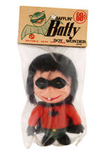 "BAFFLIN' BATTY BOY WONDER" & CARDED ROBIN FIGURE PAIR.