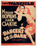 "DANCERS IN THE DARK" WINDOW CARD.