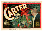 "CARTER THE GREAT" MAGIC HANDBILLS.