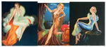 PIN-UP ARTISTS SAMPLE PRINTS & CALENDARS NINE PIECE LOT.