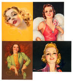 PIN-UP ARTISTS SAMPLE PRINTS & CALENDARS NINE PIECE LOT.