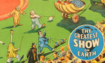 "RINGLING, BARNUM & BAILEY" CIRCUS POSTER WITH GREAT GRAPHICS.