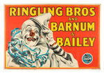 RINGLING BARNUM & BAILEY CIRCUS CLOWN POSTER.