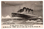 "TITANIC" VINTAGE POSTCARD SIGNED BY SURVIVOR EDITH HEISMAN.