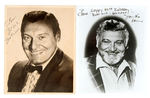 FRANKIE LAINE SIGNED PHOTO PAIR.