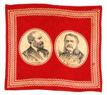 GARFIELD AND ARTHUR 1880 JUGATE BANDANNA.