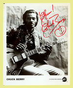 CHUCK BERRY SIGNED PUBLICITY PHOTO.