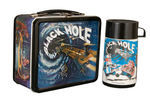 "BLACK HOLE" METAL LUNCHBOX WITH THERMOS.
