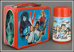 "V" METAL LUNCHBOX WITH THERMOS.