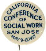 FARM WORKERS EARLY 1937 CIVIL RIGHTS RELATED BUTTON.