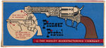 HUBLEY "PIONEER PISTOL" BOXED CAP GUN.