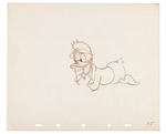 DONALD DUCK "THE FOX HUNT" ORIGINAL PRODUCTION DRAWING.