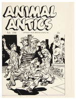 “ANIMAL ANTICS” ASHCAN COMIC BOOK COVER.