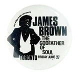 JAMES BROWN 1969 TORONTO CONCERT BUTTON.