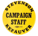 RARE HAKE UNLISTED "STEVENSON KEFAUVER CAMPAIGN STAFF."