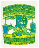 CAROUSEL BALLROOM CONCERT POSTER FEATURING JOHNNY CASH.