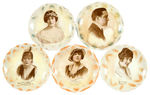 SILENT FILM STARS PLATE LOT.