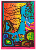 JEFFERSON AIRPLANE ANTI-VIETNAM WAR BENEFIT CONCERT POSTER.