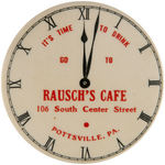 "IT'S TIME TO DRINK/GO TO RAUSCH'S CAFE" MIRROR.