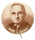 "HARRY S. TRUMAN" LARGE SEPIA HAKE #2010.