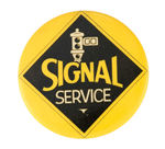 SIGNAL SERVICE STATION CO. BUTTON.