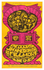 BILL GRAHAM CONCERT POSTER BG-67 FEATURING THE DOORS.