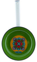 "PETER MAX" ENAMELED COOKWARE LOT.